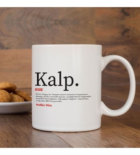 Kişiye Özel Kupa Bardak, Söz Yazılı Kupa Bardak, Kalp  Yazılı Bardak