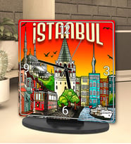 İstanbul Tasarımlı Masa Saati