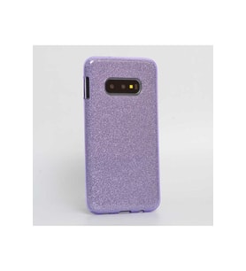 Samsung Galaxy S10E Uyumlu Kılıf Zore Shining Silikon (Mor)
