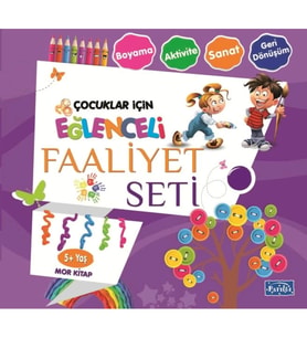 Eğlenceli Faaliyet Seti - Mor Kitap - 5+ Yaş