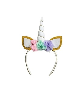 Eva Taç Unicorn Dolgulu Beyaz M134