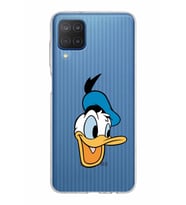 Samsung Galaxy M12 Kapak Donald Duck Tasarımlı Şeffaf Silikon Kılıf