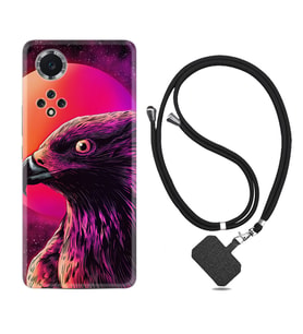 Huawei Nova Y70 Y90 Nova 9 SE  Kılıf Boyun Askılı Silikon Red Eagle 1752