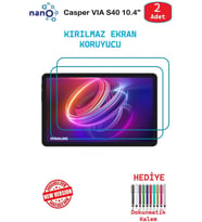 Casper VIA S40 10.4" İçin Nano Ekran Koruyucu 9h Esnek 2 ADET