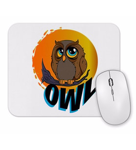 Owl Baykuş Mouse Pad