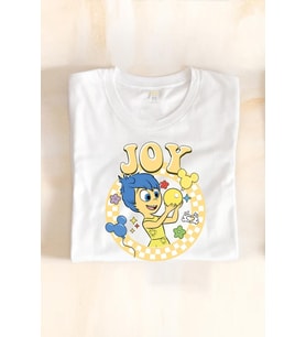 Ters Yüz Neşe Joy T-shirt (Beyaz)