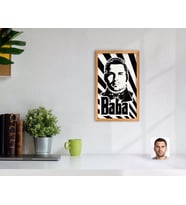 BK Gift Kişiye Özel Godfather Baba Silüet Tasarımlı Dekoratif Retro Ahşap Tablo-1