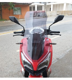 MOTOCAM RKS Reale 125 Ön Cam 2023-2026 Model 65cm Füme Renkli 4mm ORTA BOYLU