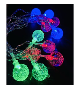 3m 20 Led Kristal Top RGB Pilli