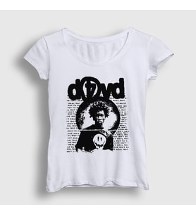 Presmono Kadın Beyaz Love Müzik D4vd T-Shirt 550342tt