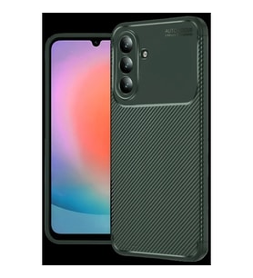 Galaxy S26 Auto Fus Karbon Kapak - Koyu Yeşil