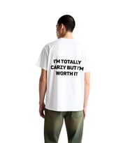 Çılgın Ama Değerliyim Baskılı Erkek Tişört