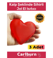 Premium Özel Üretim Kalp Şeklinde El Isıtıcısı Sihirli Jel Isıtıcı Torba Kalpli Cep Sobası 3'lü Set