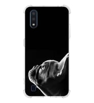PrintiFy Samsung Galaxy A01 Uyumlu Köpek 1 Baskılı Şeffaf Köşe Korumalı Antişok Kılıf