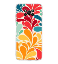 PrintiFy Xiaomi Poco X3 ile Uyumlu 1mm Slim Fit Retro Colors 5 Baskılı Şeffaf  Kılıf