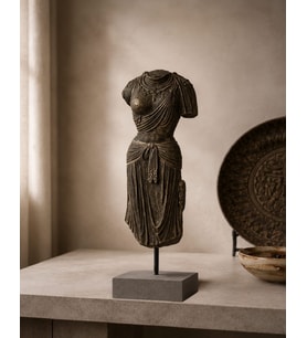 Antika Görünüm Zen Vücut Heykeli Buddha Zen Ev Dekoru Büstleri Büyük Boy Heykel 30 CM