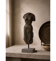 Antika Görünüm Zen Vücut Heykeli Buddha Zen Ev Dekoru Büstleri Büyük Boy Heykel 30 CM