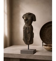 Antika Görünüm Zen Vücut Heykeli Buddha Zen Ev Dekoru Büstleri Büyük Boy Heykel 30 CM