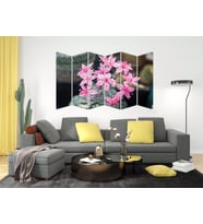 PEMBE ÇİÇEKLER MDF TABLO-0724 MODEL-B