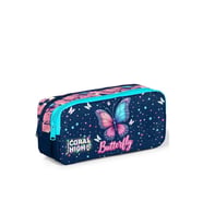CORAL HIGH 31049 KELEBEK DESENLİ İKİ BÖLMELİ KALEM ÇANTASI