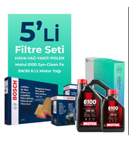 BOSCH Hyundai Sonata 2.0 Dizel Filtre Bakım Seti Motul Motor Yağlı (2009-2011) 5 Li