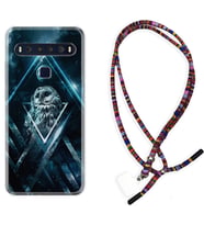 TCL 10L 10 Plus 10SE 20E 20SE 30 L7 Kılıf Boyun Asklı Rasta Silikon Old Owl 1649