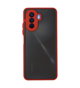 Huawei Nova Y70 Kılıf Montreal Silikon Kapak - Kırmızı