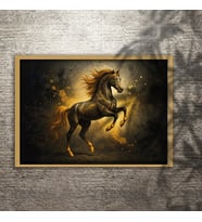 Ezgoola / Feng Shui Tablo / At tablo / İşyeri Tablo / İşyeri Hediye / Ev Hediye / Ev Dekoru / Poster / Özel Tasarım Hediye (Ahşap)