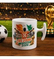 BK Gift Ekvator Taraftar Temalı 2026 Dünya Kupası Tasarımlı Hammer Kupa Bardak