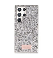 Onegif Samsung Galaxy S23 Ultra Bright Simli Kapak - Gümüş