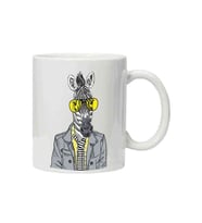 Kupa Bardak Zebra Potikare Zebra Ceket Ve Güneş Gözlüğü