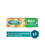 Corega Max Tutuş ve Ferahlık Diş Protezi Yapıştırıcı Krem 40 gr Tüp