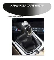 OPEL ASTRA H uyumlu oto,araç vites körüğü siyah dikiş