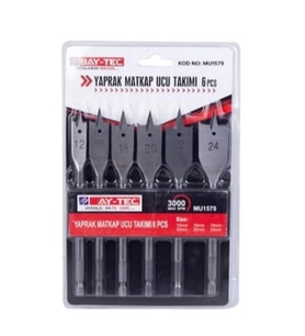 Baytec Bay-tec Yaprak Matkap Ucu Takımı 6 Pcs Mu1579