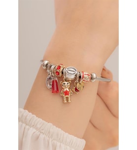 Kadın Çelik Bileklik - Charm Model Bileklik - Pandora Charm Model Kadın Bileklik