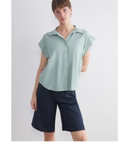 LCWAIKIKI Classic Yeşil Loose Fit Kadın Gömlek