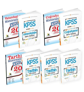 KPSS Tarih 3lü-Coğrafya-Vatandaşlık Karakutu-MANİFESTO Branş Deneme-Soru Bankası