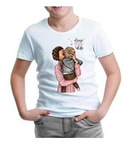 Mom Life Anneler Günü Beyaz Çocuk Tshirt