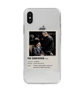 Iphone X / Xs Uyumlu The Godfather Desenli Şeffaf Telefon Kılıfı