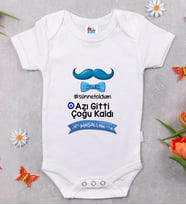 BK Kids Sünnet Tasarımlı Beyaz Bebek Body Zıbın-7