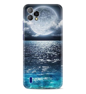 Reeder P13 Blue Plus 2022 Kılıf Resimli Desenli Baskılı Silikon Kılıf Great Moon 1301
