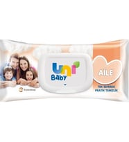 Uni Baby Islak Havlu Aile Kapaklı 90'lı X4