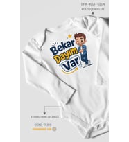 Bekar Dayım Var! Uzun Kollu Çıtçıtlı Bebek Body