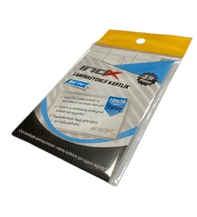 İnox Kartlık Yatay 104X74Mm 5Li Yapışkanlı