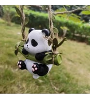 Bahçe balkon süsü dekoratif sallanan panda (Çok Renkli)