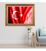 Altın Varaklı Çerçeveli Paspartulu  Tablo fty079 (Gold)