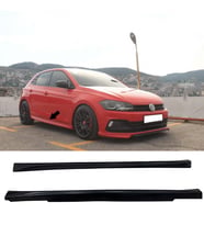 Vw Polo Mk6 Aero Yan Marşpiyel Seti Mat Siyah Plastik 2 Adet 2018 2019 2020 2021 2022 2023 2024