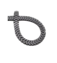Hematit Taşı Çavuş Kesim Parlak Füme 10x4mm Doğal Taş Dizi