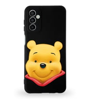 Samsung Galaxy A04s Uyumlu Lansman Kılıf Altı Kapalı İçi Kadife  Winnie-B Tasarımlı  Kapak (Şeffaf)