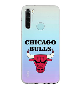 Xiaomi Redmi Note 8 Uyumlu Kapak Chicago Bulls Tasarımlı Şeffaf Silikon Kılıf
